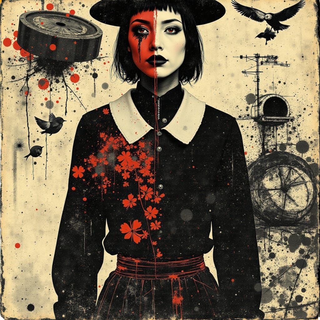 Angura Kei: Japanese Subculture Art with Shironuri Makeup