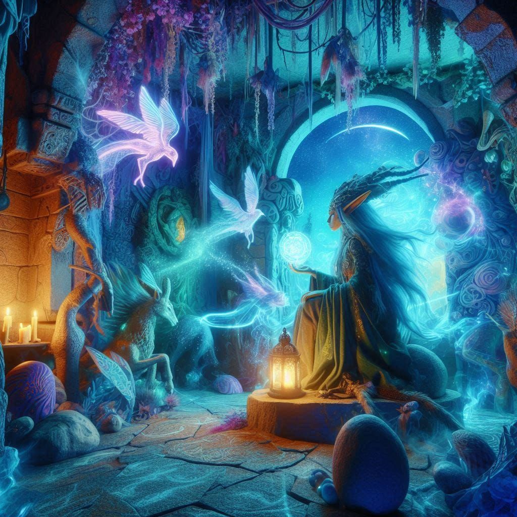 Celtic Sidhe within her fort in the Otherworld.