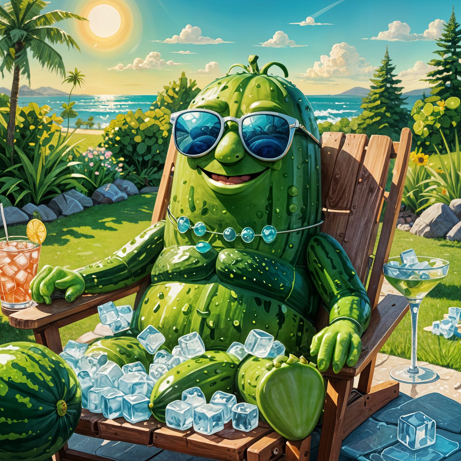 Cool as a Cucumber   by @Bunnzo