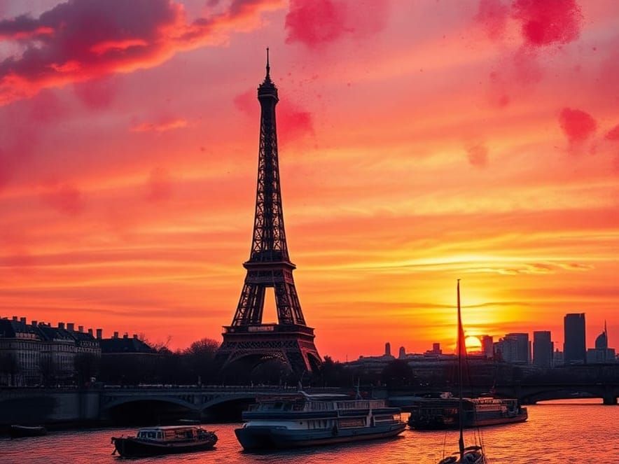 Sunset in Paris