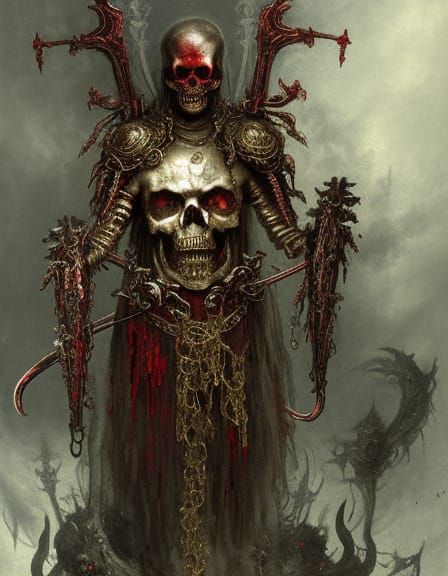 Skeleton Bloodbane Necromancer