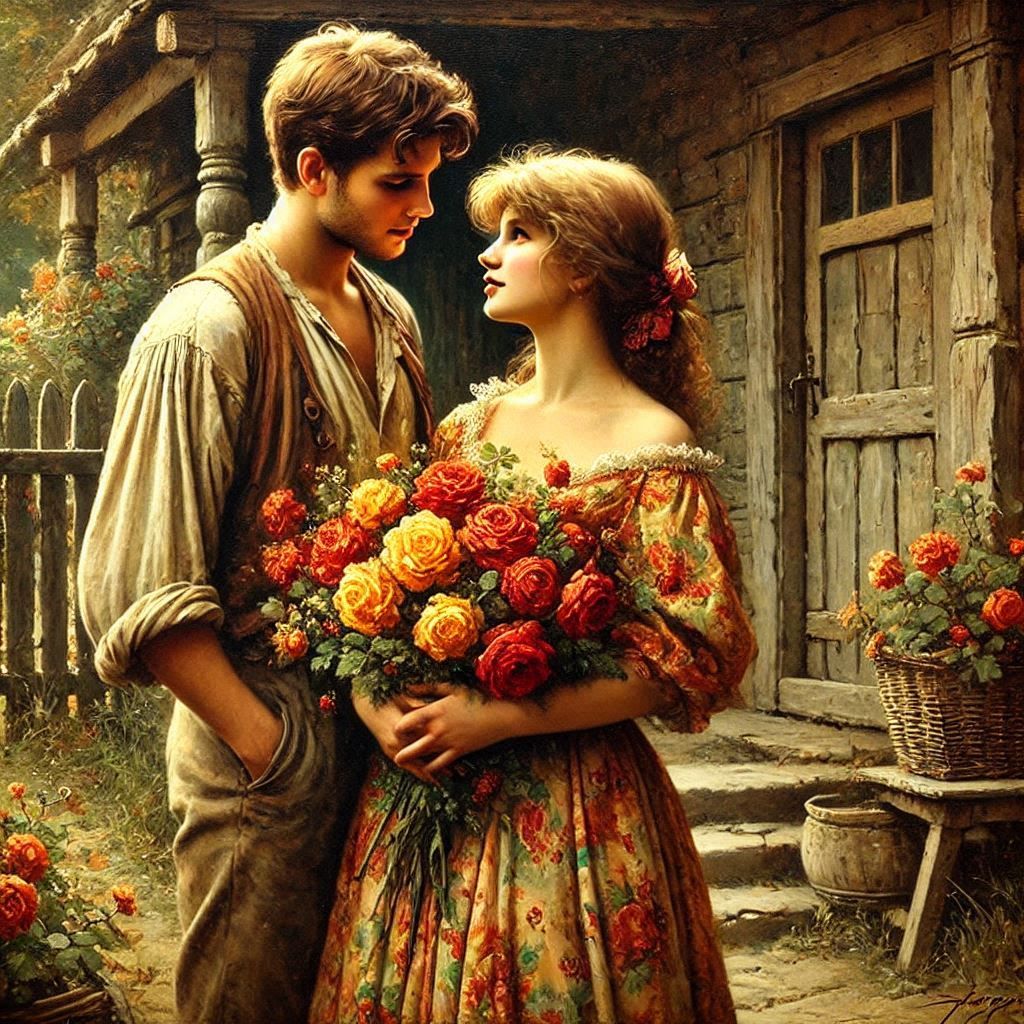 Findin' comfort, findin' peace, in her love so pure and sweet.  by @Uwork