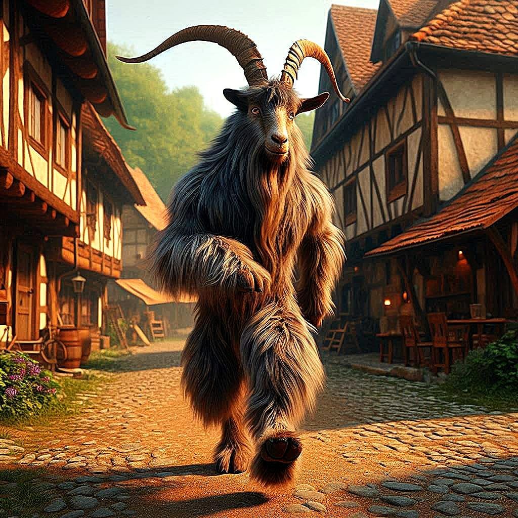 the incredible cool goatman!