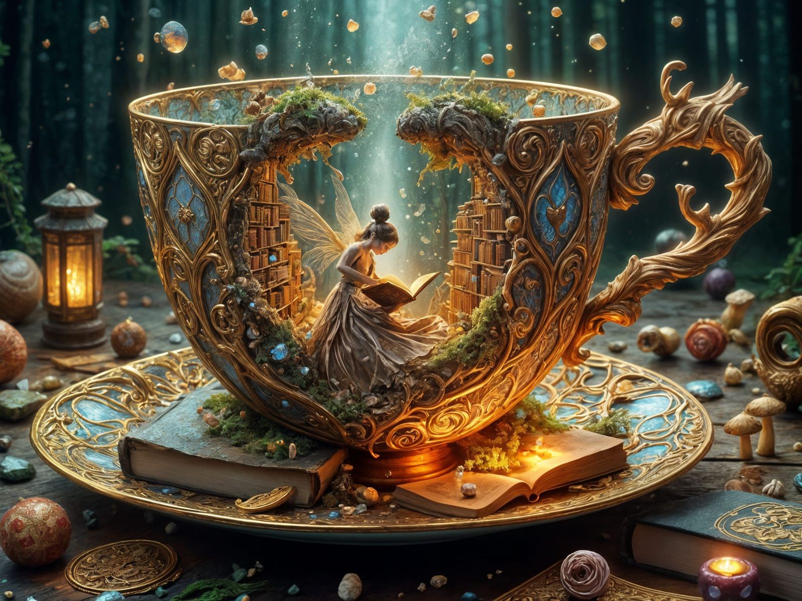 <lora:FiosTeacupRealms:1.0> The Fairy Librarian