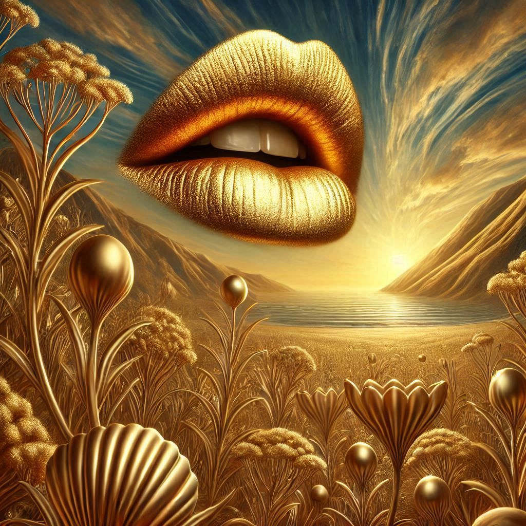 Golden lips