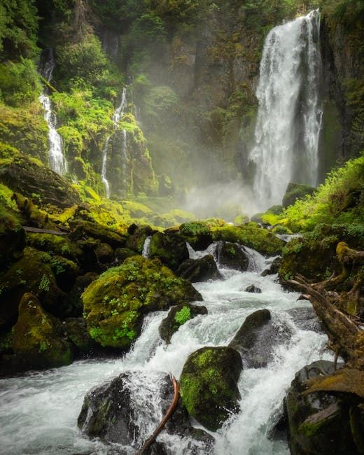 vibrant waterfalls