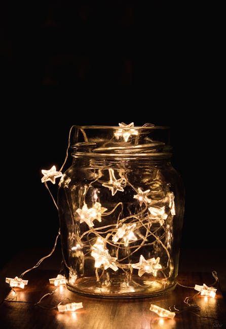 magical landscape inside of a jar