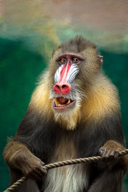 Portrait of a mandrill By Takashi Murakami 
