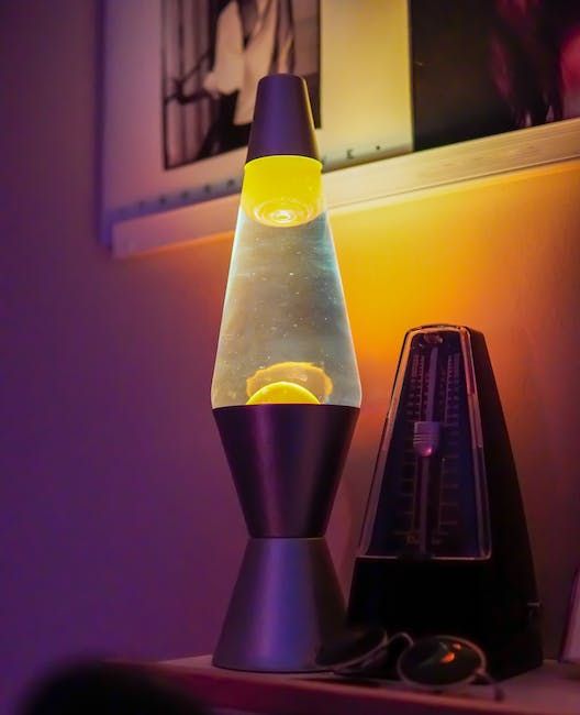 Neon lava lamp