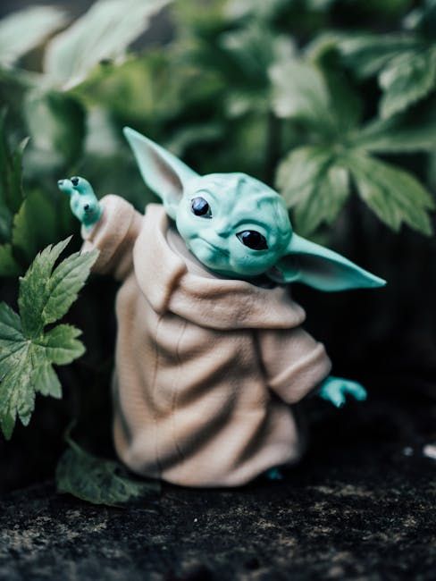 Baby Yoda in the jungle
