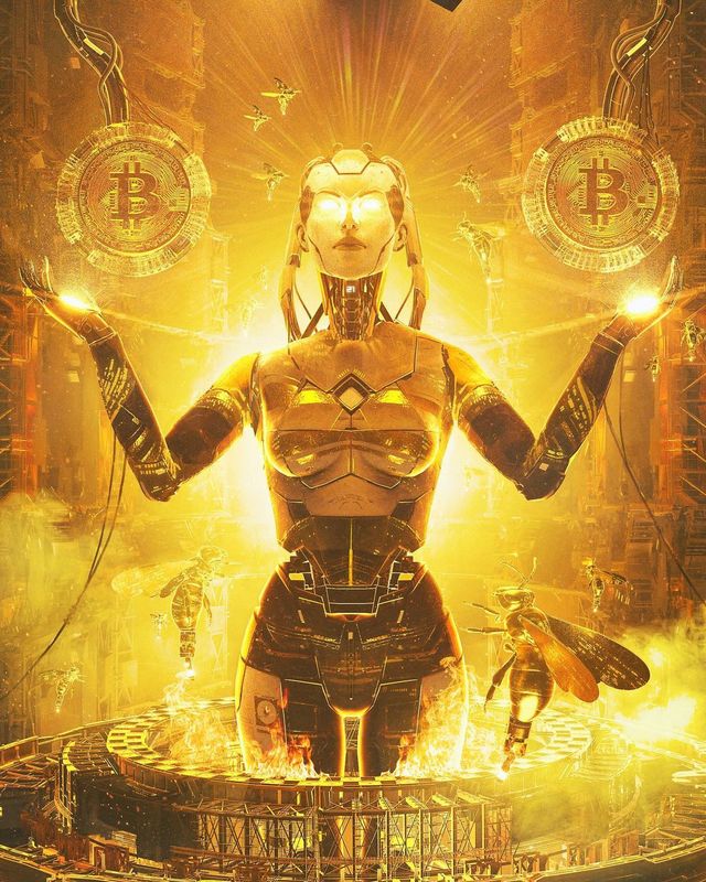 Bitcoin Goddess - Beeple