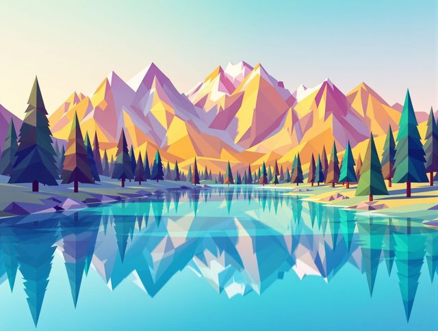 Low Poly Graphic Generator tool