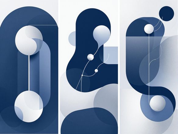 Design a sophisticated logo for a high-end consulting firm. The logo should incorporate abstract shapes representing growth and innovation, with a focus on conveying trust and expertise. Use a professional color scheme. logo generator online free