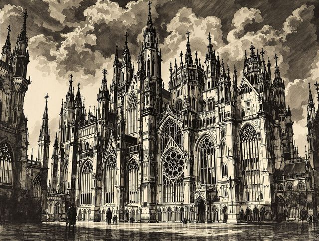 Gothic Architecture Drawing Generator tool