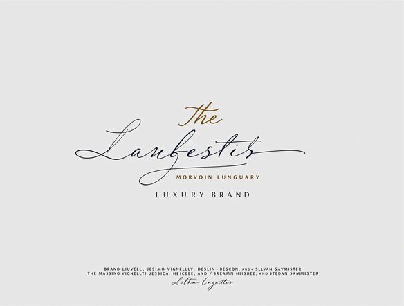 Design a modern and sophisticated business logo suitable for a luxury brand. The logo should incorporate elegant typography and subtle gold accents, conveying quality and prestige. Use the best ai logo generator to explore different variations.