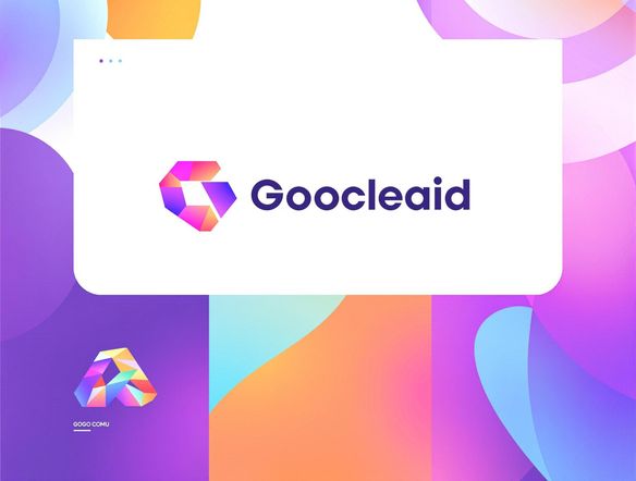 Generate a minimalist logo design with a vibrant color scheme, incorporating abstract shapes and clean typography. The logo should be suitable for a tech startup, emphasizing innovation and forward-thinking. Use a free ai logo generator.