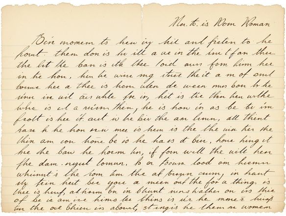 Close-up of a handwritten letter from the 1920s, featuring faded ink, deckle-edged paper, and subtle creases. Soft, warm lighting to emphasize the vintage feel. Focus on the texture and imperfections.