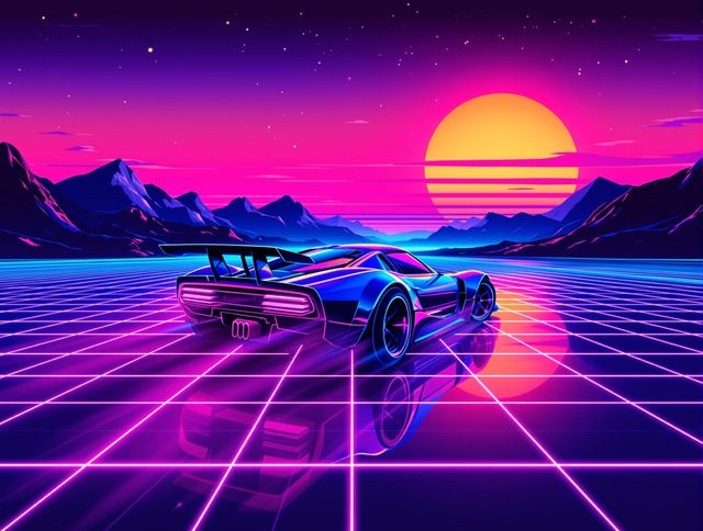 Retrowave Poster Design Generator tool