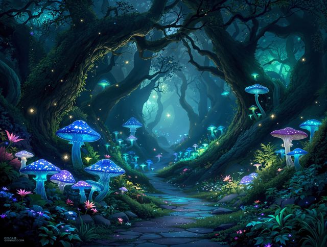 Bioluminescent AI Art Generator: Create Glowing, Magical Worlds tool