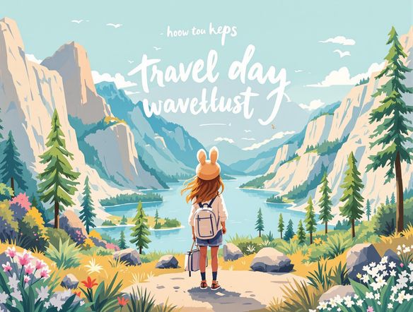 An Instagram story showcasing a travel blogger's adventure, featuring a stunning landscape photo, handwritten-style text overlay, and interactive poll sticker. Warm, inviting color palette with a sense of wanderlust.
