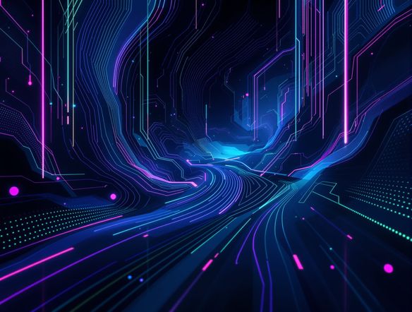 A minimalist techno artwork featuring abstract, swirling lines and a deep color palette, evoking a hypnotic atmosphere. Minimalist design elements with a touch of acid house influence. Use keywords: acid house poster creator, minimal techno artwork generator.