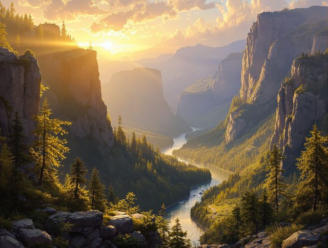 Hudson River School Landscape Generator tool