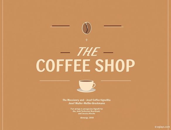 A minimalist poster design for a modern coffee shop. Focus on clean lines, elegant typography, and a warm color scheme. Incorporate a subtle coffee bean illustration. High resolution, vector graphics, professional layout.