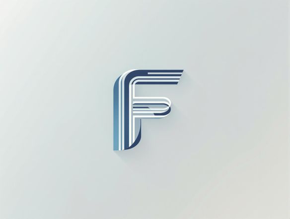 A minimalist, abstract favicon design. The letter 'F' intertwined with a subtle gradient background, symbolizing 'Favicon'. Vector illustration, clean lines, modern design, professional website icon.