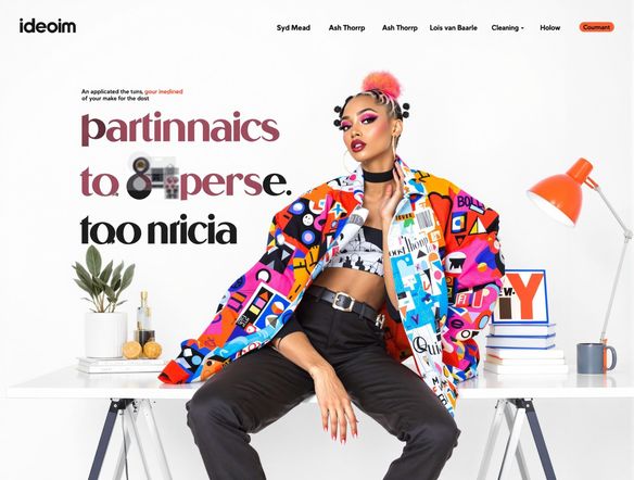 A vibrant magazine cover featuring a bold, modern design with a stylized model portrait, displayed on a sleek, minimalist desk setting.