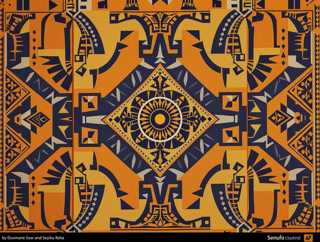 Senufo Curtain Cloth Design Generator tool