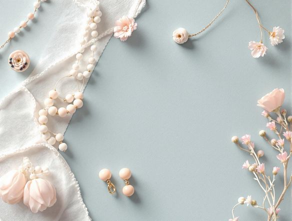 A vibrant and eye-catching Etsy shop banner featuring a minimalist design with pastel colors and elegant typography, showcasing handmade jewelry. Include subtle floral elements and a clear shop name.