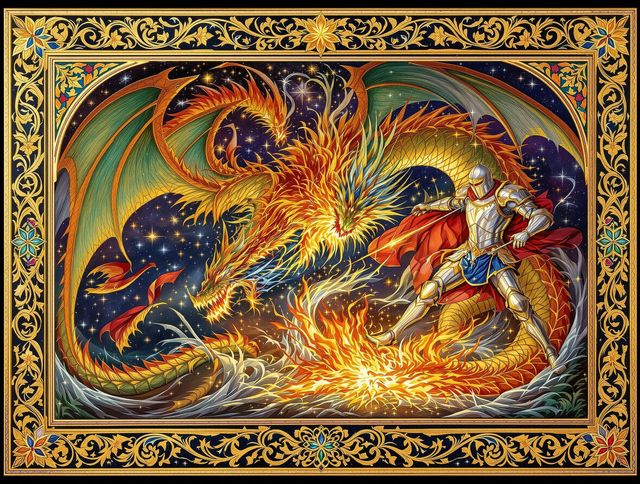 Medieval Illuminated Manuscript Generator tool