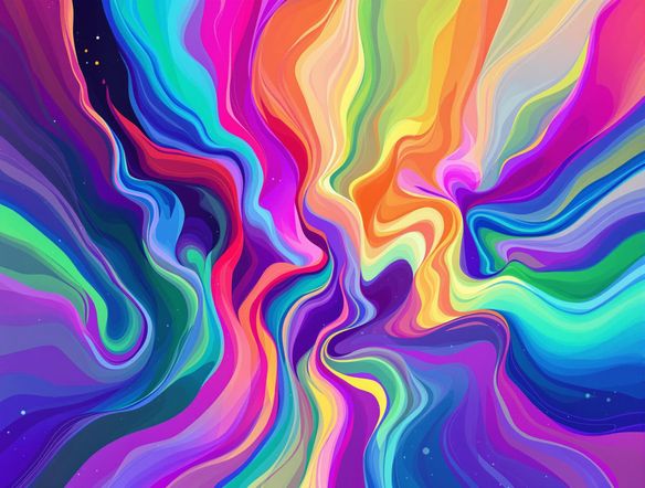 A vibrant and harmonious color scheme generator display, showcasing a range of complementary colors flowing seamlessly together, digital art, trending on artstation.