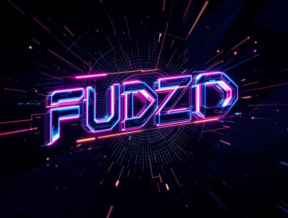 A 3D spinning logo animation featuring a sleek, futuristic font with neon accents, set against a dark, abstract background. The logo should pulse with energy and movement, conveying innovation and technological advancement.