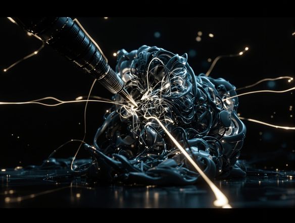 A sleek, modern interface displaying a complex 3D sculpture being carved digitally, with glowing tool paths, on a dark background.