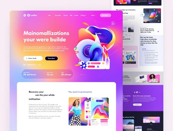 Generate a vibrant user interface featuring a website wireframe, utilizing a 10-color palette of complementary hues. Focus on clean lines, modern typography, and a visually engaging layout. Showcase the seamless integration of color and structure.