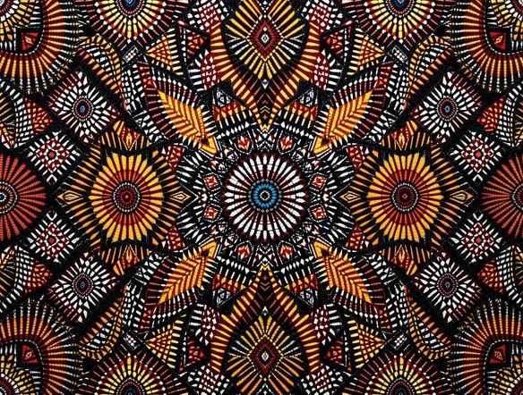Intricate traditional Zulu beadwork patterns, vibrant colors, geometric motifs, inspired by nature, digital art, high detail, African cultural heritage.