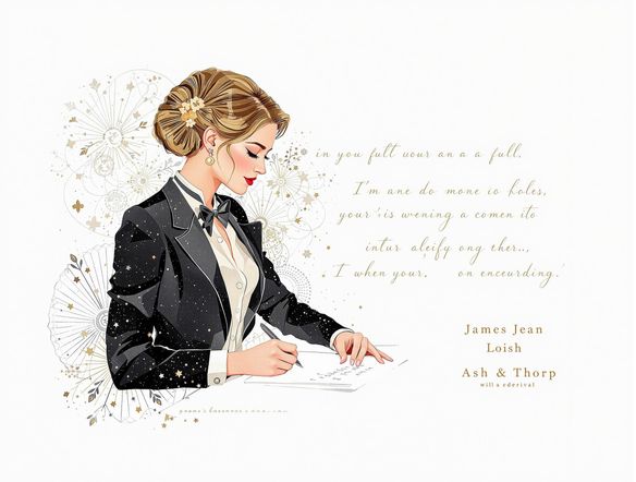 An elegant, AI-generated thank you card design featuring a sophisticated color palette and a personalized message of gratitude. Incorporate subtle branding elements and a touch of artistic flair.