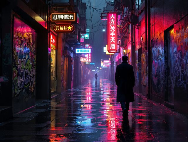 Techno Noir Street Art Generator tool