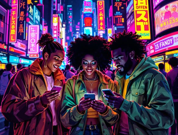 A vibrant social media feed filled with diverse, eye-catching posts, each designed to capture attention and drive engagement.