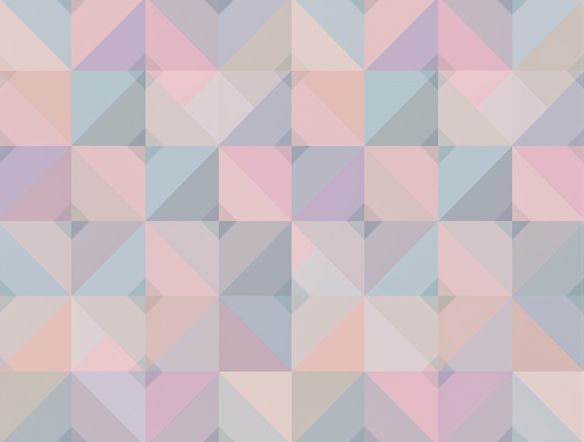 A clean, minimalist repeating pattern of interlocking triangles and squares in pastel colors, designed as seamless geometric backgrounds for a website.