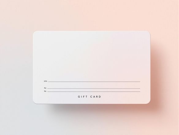 A minimalist gift card design featuring a clean, elegant blank line graph generator in the background. Subtle gradients, pastel colors. Focus on simplicity and sophistication. High resolution.