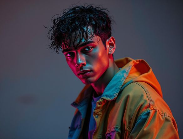 A detailed image of a person in a dynamic pose, ready for background removal and placement into an animated cartoon video. High resolution, sharp focus, professional lighting.