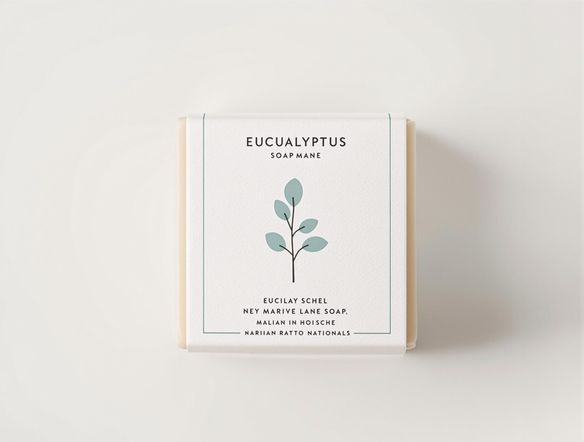Generate a minimalist label design for a handmade soap product. Focus on clean lines, elegant typography, and a natural color scheme. Incorporate a subtle botanical illustration. ai infographic generator from text.