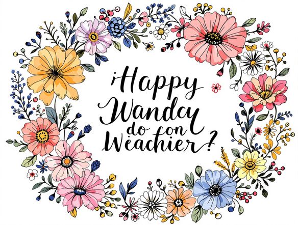 A vibrant and creative email signature design featuring a hand-drawn illustration, playful typography, and a personal tagline. The design should convey a sense of creativity and individuality.