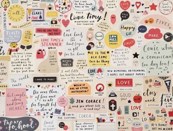 A vibrant collage of scrapbook paper, vintage stickers, and handwritten fonts, arranged artfully to evoke nostalgia and creativity.