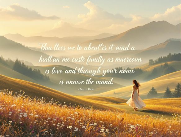 A serene landscape with a subtle overlay of an inspirational quote. The quote should blend seamlessly with the natural scene, creating a peaceful and reflective atmosphere. Use soft lighting and calming colors.