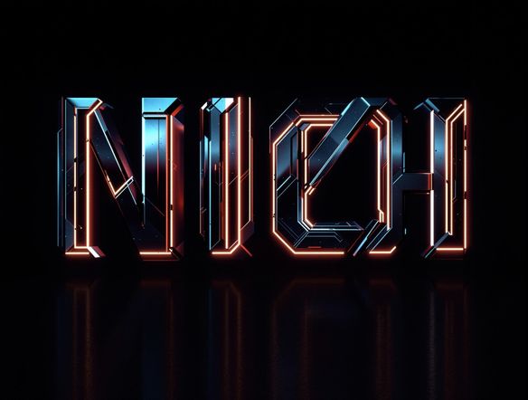 Generate a futuristic font design. Imagine sleek, metallic letters with glowing neon accents, embodying a sense of advanced technology and space exploration. The font should evoke a sense of innovation and modernity.