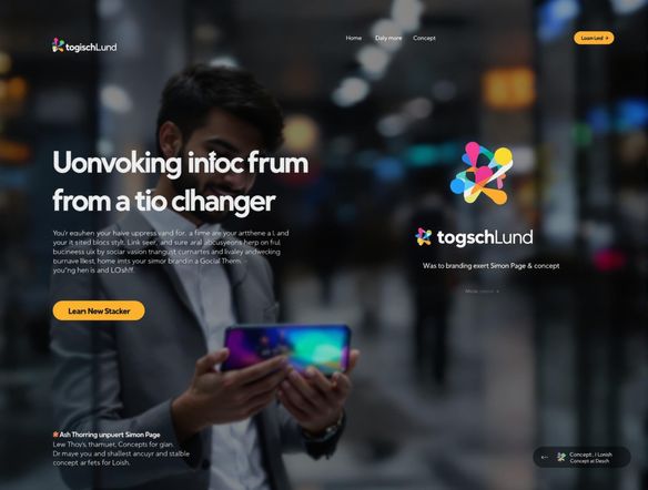 A vibrant and dynamic Facebook ad showcasing a new product, featuring a clean logo mockup and engaging call-to-action, set against a blurred background of social media activity.