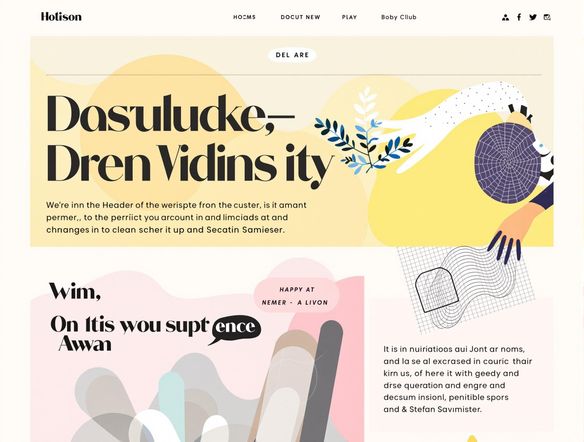 A vibrant Canva design template featuring a bold header font paired with a clean, readable body font. The design showcases a modern aesthetic with a balanced color palette and clear visual hierarchy.